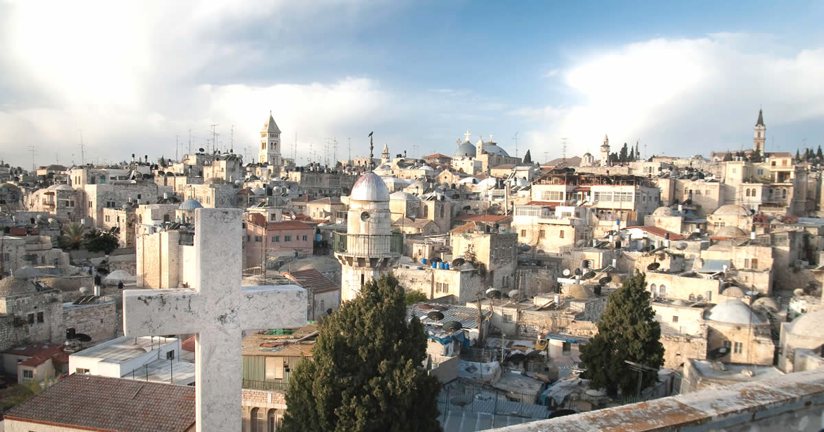 Christian Quarter in Old City Jerusalem holy sites and pilgrimage destinations